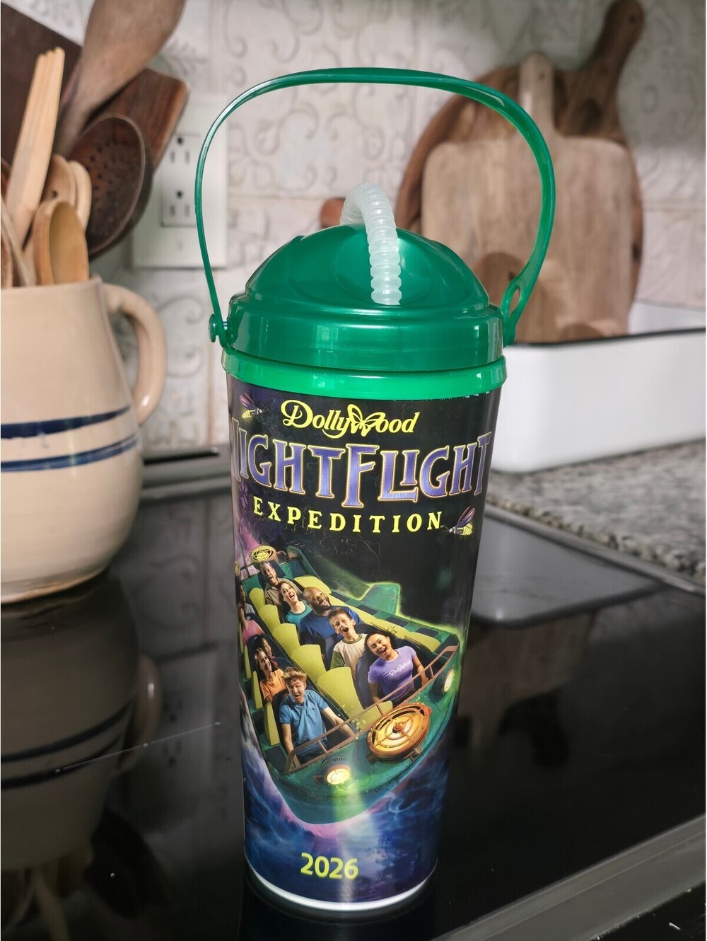 Dollywood 2026 Mug Amusement Park Souvenir Unlimited Refill Drink Cup w QR Code